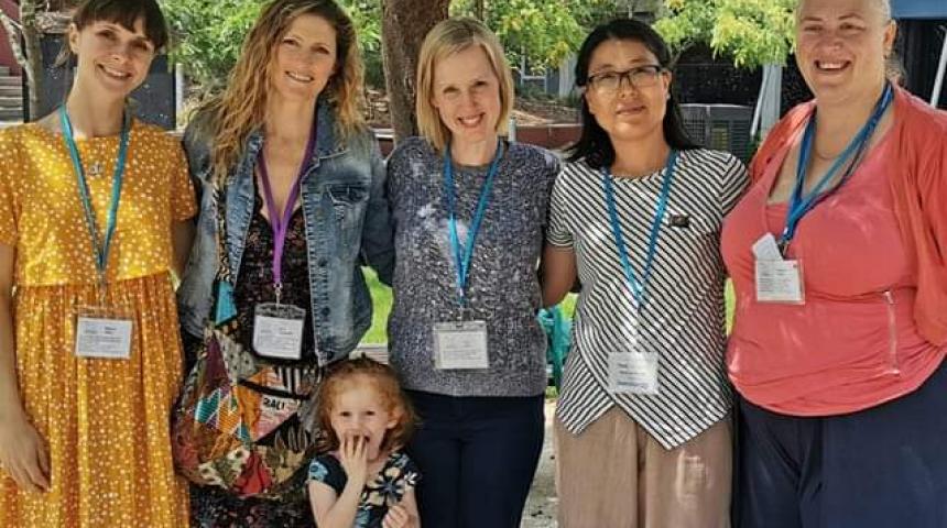 Image shows five of our group volunteers.
