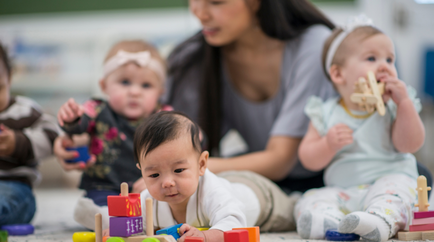 Infants and young children at an early childhood education and care service