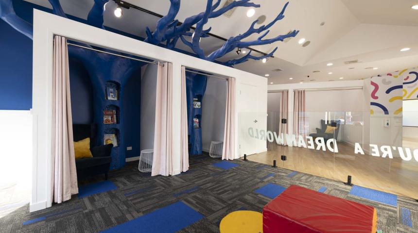 example of a baby care room from dreamworld