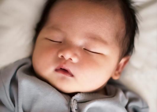 Newborn baby sleeps