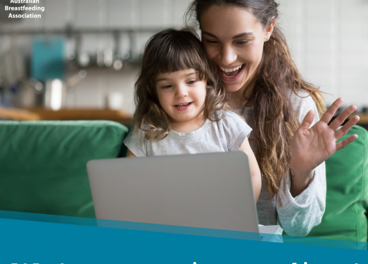 Mother and daughter using laptop