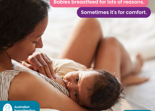 Babies breastfeed for lots of reasons