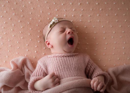 baby yawning