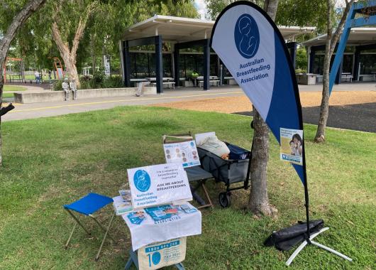 ABA banner at Frew Park