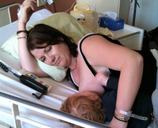 mum in hospital