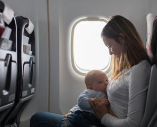 feeding in plane