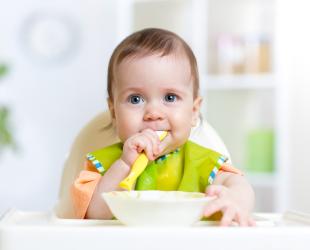 baby with spoon