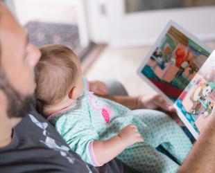 father reading