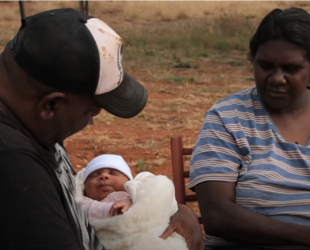 Aboriginal parents with baby