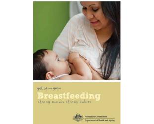 Aboriginal mum feeding baby