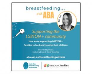 Breastfeeding ... with ABA podcast. Supporting the LGBTQIA+ community.