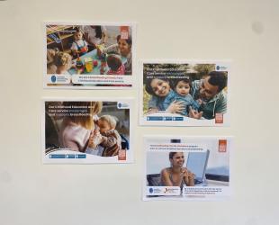ECEC Breastfeeding Friendly posters on display on a wall
