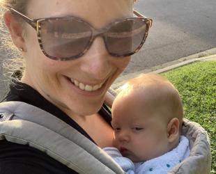 Baby in carrier