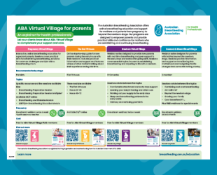 ABA Virtual Village for parents: An explainer for health professionals