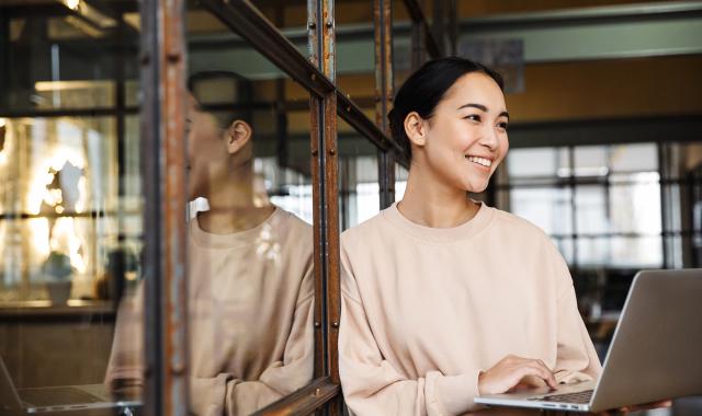 Woman at work in an office