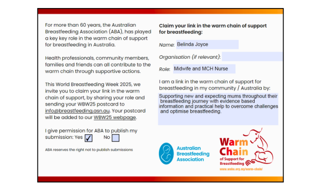 Supporting new and expecting mums throughout their breastfeeding journey with evidence based information and practical help to overcome challenges and optimise breastfeeding.