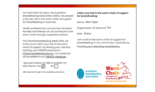 Promoting and celebrating breastfeeding.