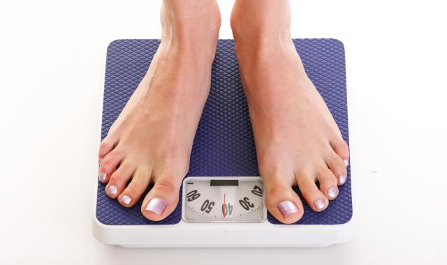 feet on scales