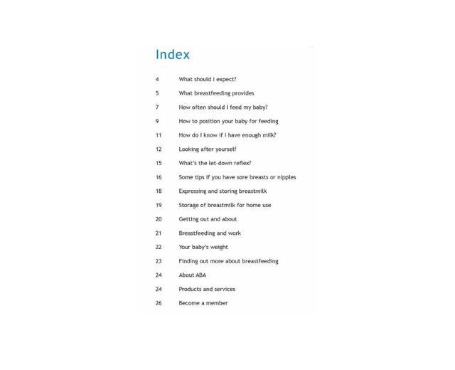 Leaflet contents