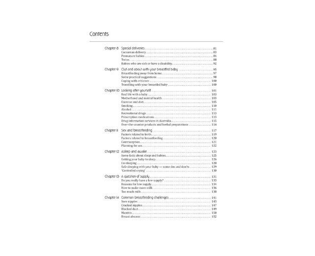 Booklet contents