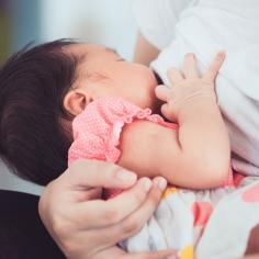 Baby breastfeeding
