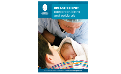 Breastfeeding caesarean births and epidurals