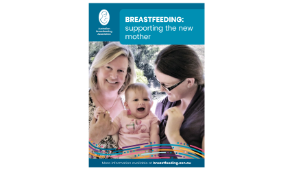 Breastfeeding supporting the new mother